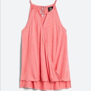 NWT Bobeau Surplice Keyhole Knit Tank